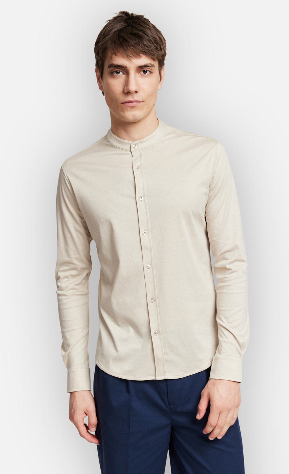 Antonio - Jerseyhemd aus merzerisierter Baumwolle
