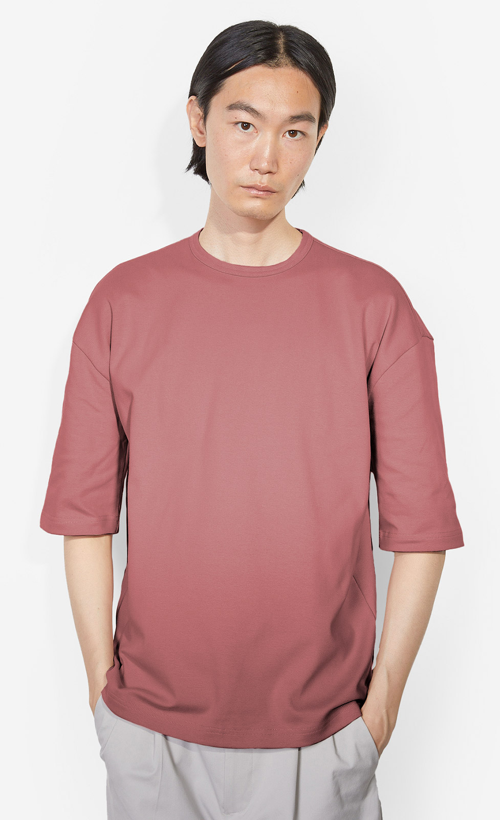 Eros---Rundhals-T-Shirt-aus-Baumwolle
