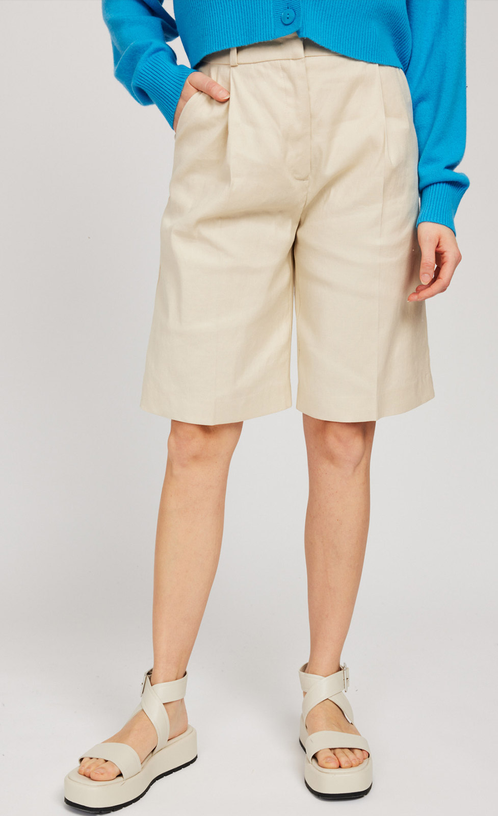 Silea - Leinen-Baumwoll-Shorts